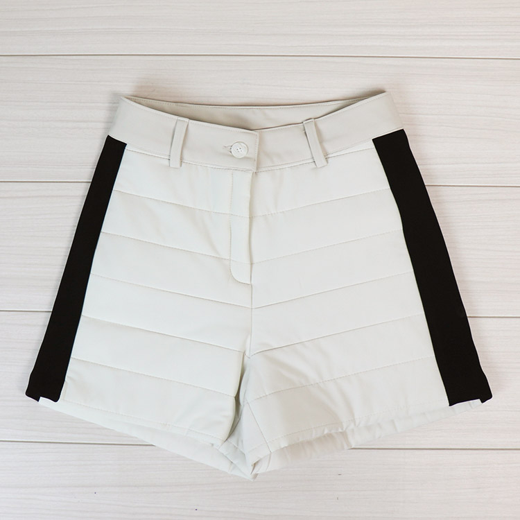 韓国ゴルフウェア パディング バイカラー ショートパンツ