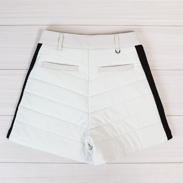 韓国ゴルフウェア パディング バイカラー ショートパンツ
