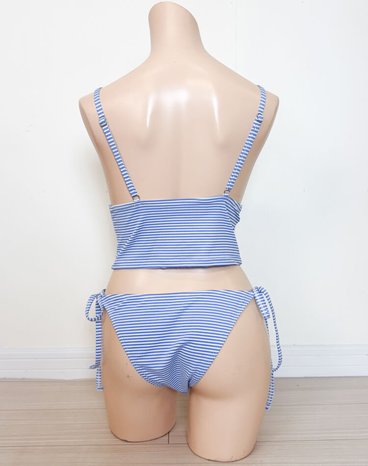 キャミソール ボーダー柄 セパレート ビキニ 水着