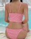 キャミソール ボーダー柄 セパレート ビキニ 水着