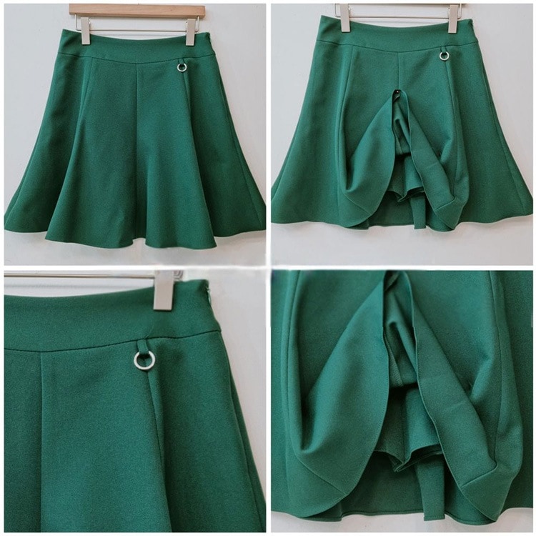 韓国ゴルフウェア フレア ミニスカート