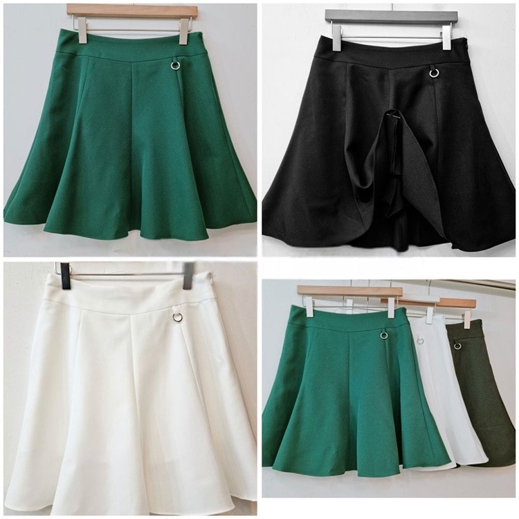 韓国ゴルフウェア フレア ミニスカート