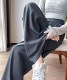 てろんと感 ウエストリボン タック ワイドパンツ