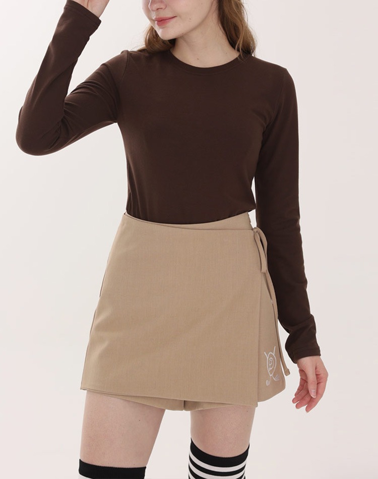 ウエストリボン エレガント ラップ ショートパンツ 韓国ゴルフ