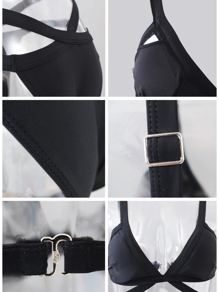 大胆カット セクシー 無地 ビキニ 水着