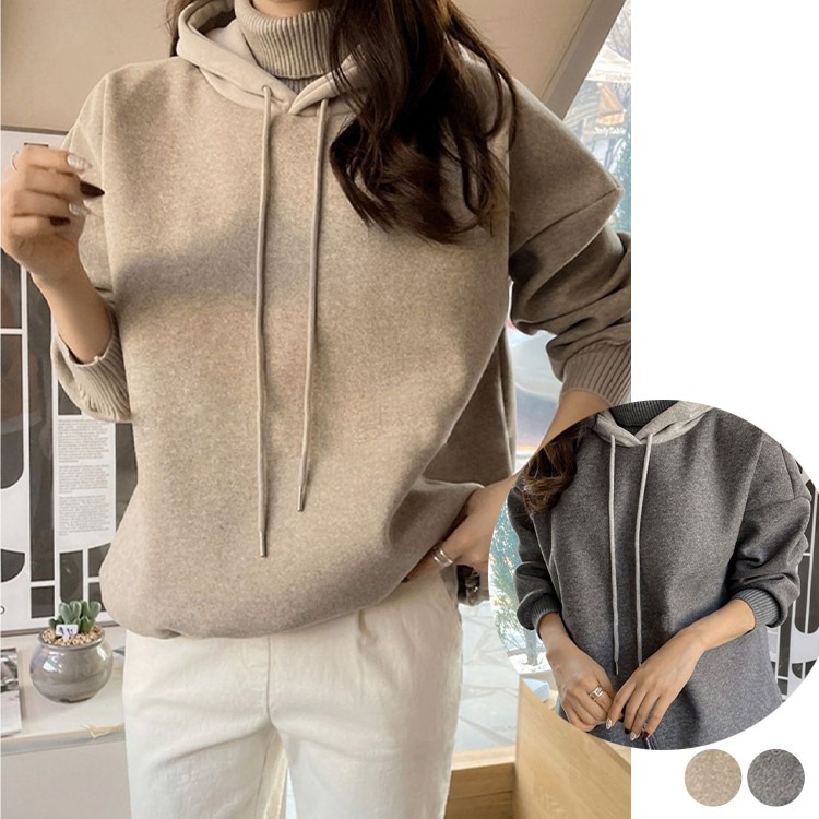 フード切り替え 長袖 ウール フーディー ゴルフウエア