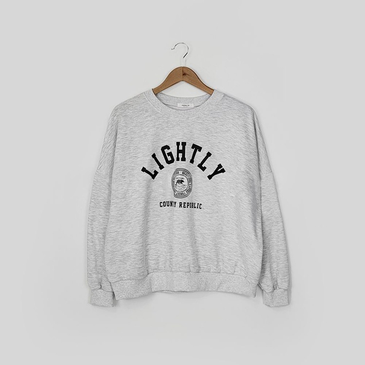 英字プリントロゴ ゆったり スウェット トップス