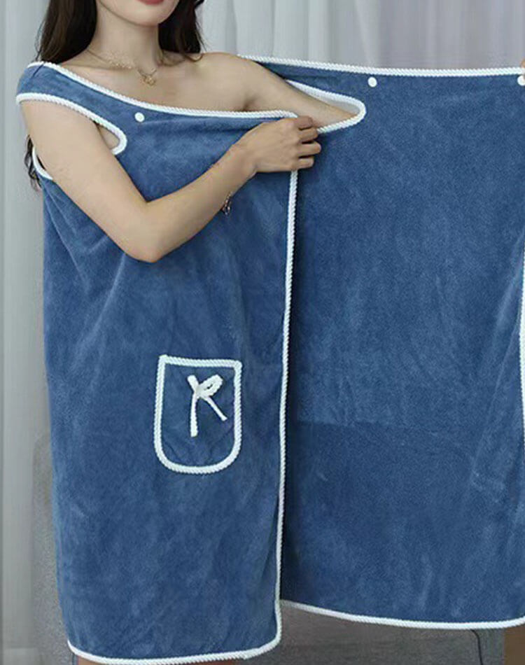 着れるタオル バスローブ ノースリーブ ワンピース

