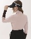 配色 ハイネック ストレッチ 長袖 Ｔシャツ 韓国ゴルフウェア