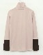 配色 ハイネック ストレッチ 長袖 Ｔシャツ 韓国ゴルフウェア