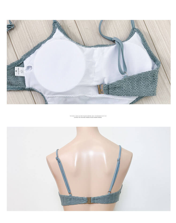 クロシェニット 風 ワンピース 水着 モノキニ

