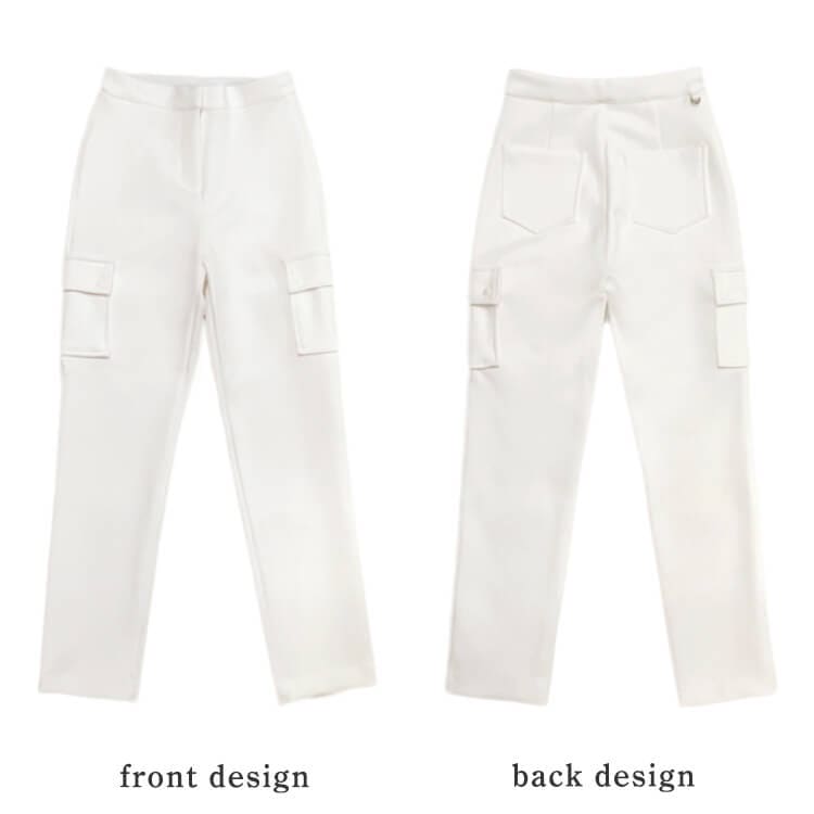 ストレッチ ネオ二重生地 ハイウエスト ゴルフ パンツ