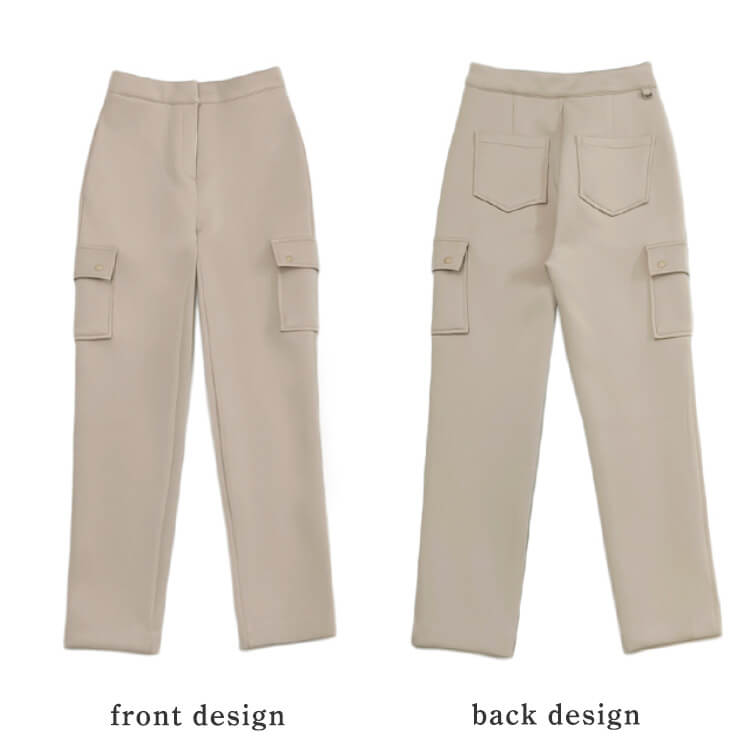 ストレッチ ネオ二重生地 ハイウエスト ゴルフ パンツ