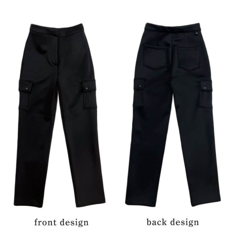 ストレッチ ネオ二重生地 ハイウエスト ゴルフ パンツ