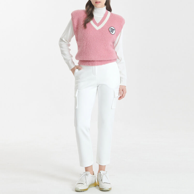 ストレッチ ネオ二重生地 ハイウエスト ゴルフ パンツ