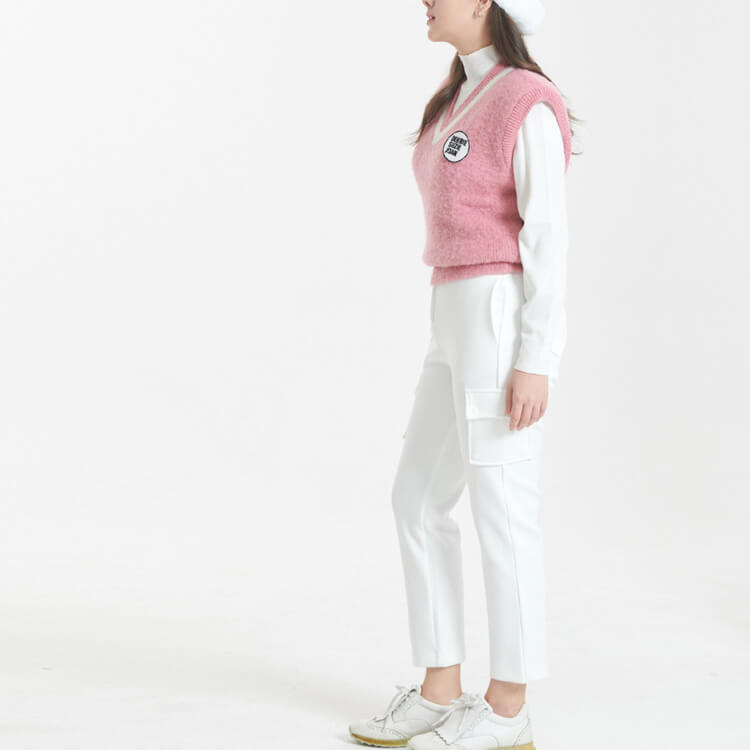 ストレッチ ネオ二重生地 ハイウエスト ゴルフ パンツ