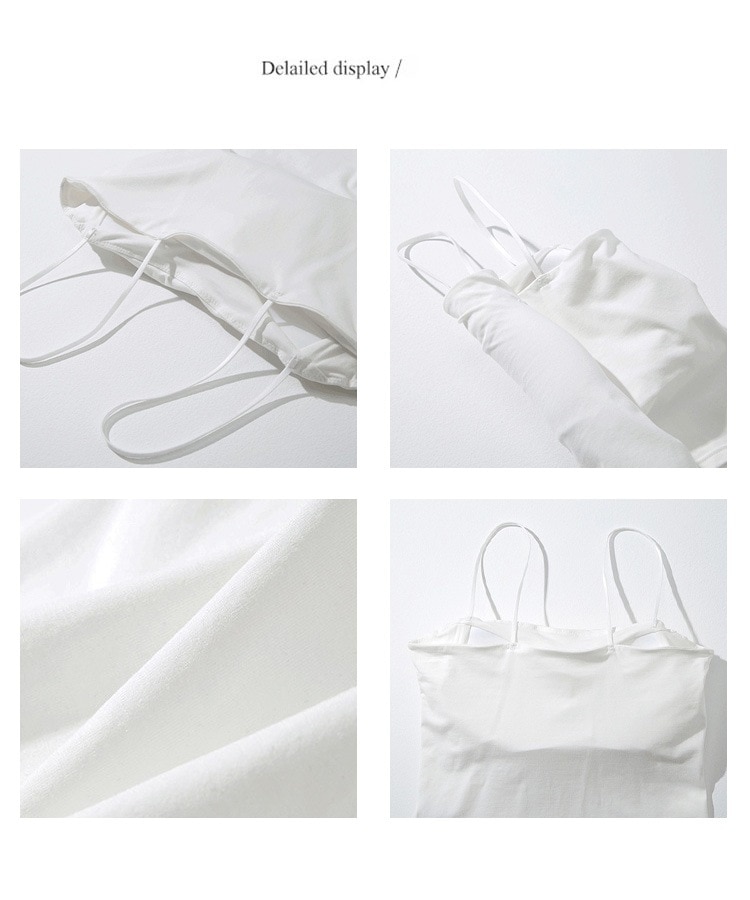 ショート丈 カップ付き インナー キャミソール トップス