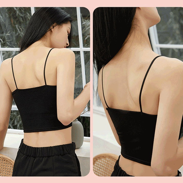 ショート丈 カップ付き インナー キャミソール トップス