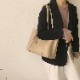 スクエア型 シンプル 大容量 トートバッグ