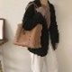 スクエア型 シンプル 大容量 トートバッグ