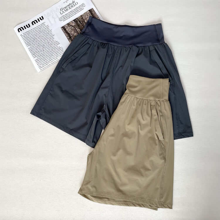 スポーツウエア ポケット付き 五分丈 ショートパンツ