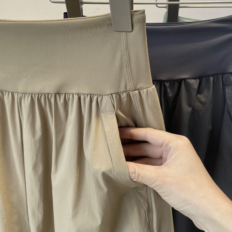 スポーツウエア ポケット付き 五分丈 ショートパンツ