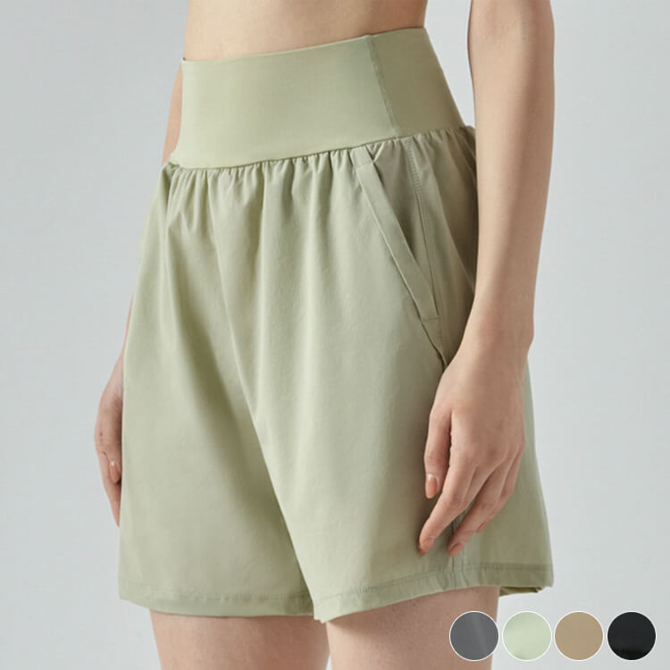 スポーツウエア ポケット付き 五分丈 ショートパンツ