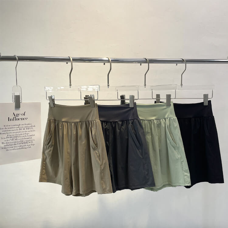 スポーツウエア ポケット付き 五分丈 ショートパンツ