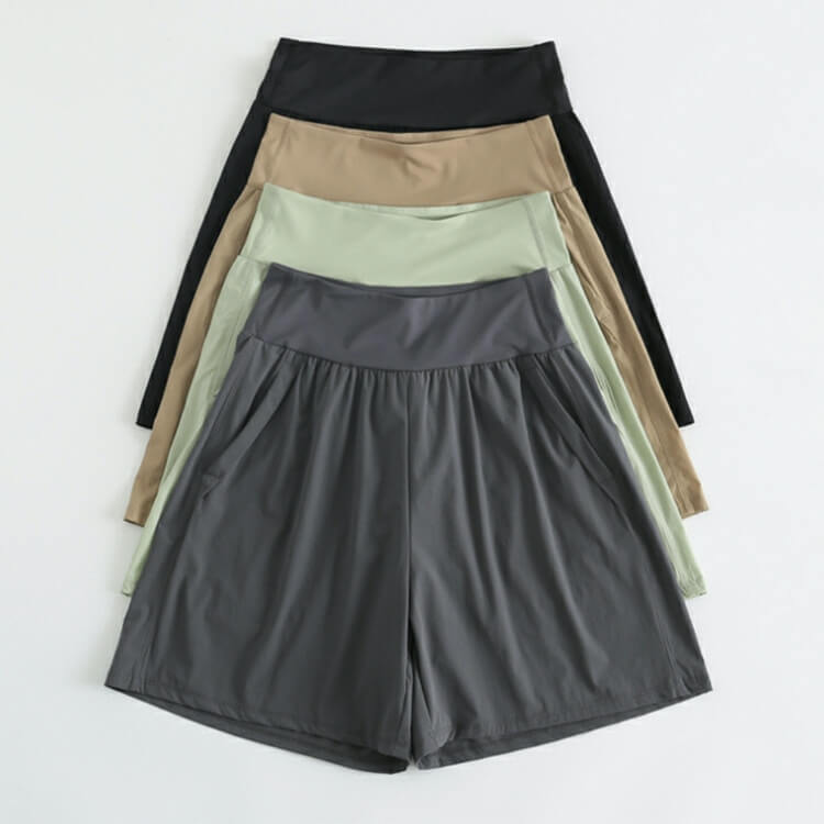 スポーツウエア ポケット付き 五分丈 ショートパンツ