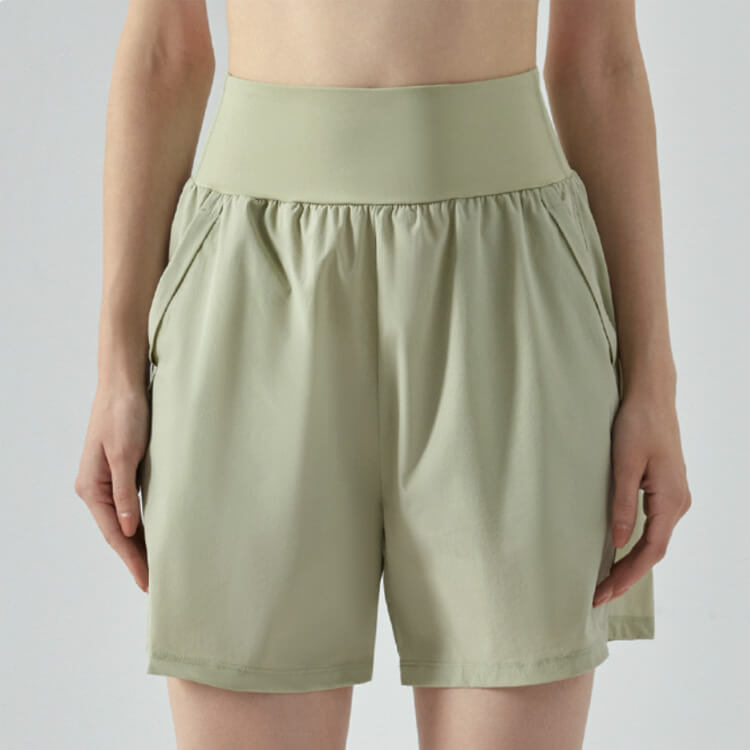 スポーツウエア ポケット付き 五分丈 ショートパンツ