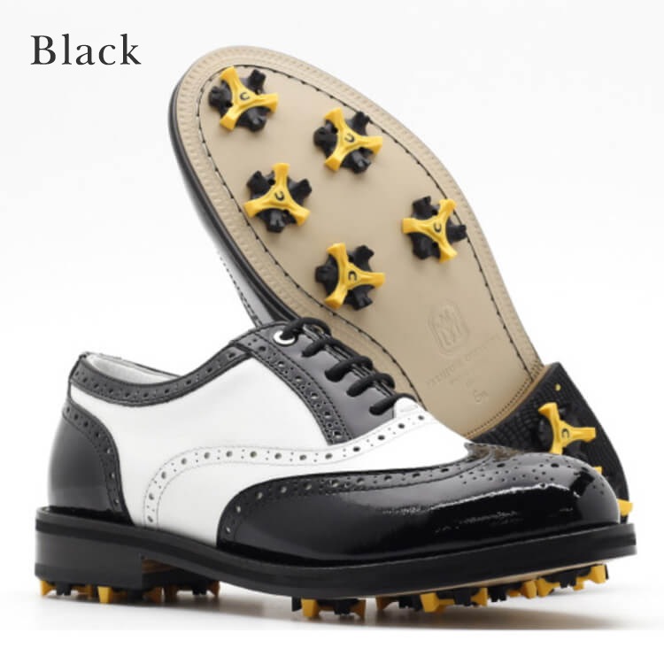 ゴルフシューズ レディース トラディションズ 韓国 ハンドメイド 配色 クラシックシューズ