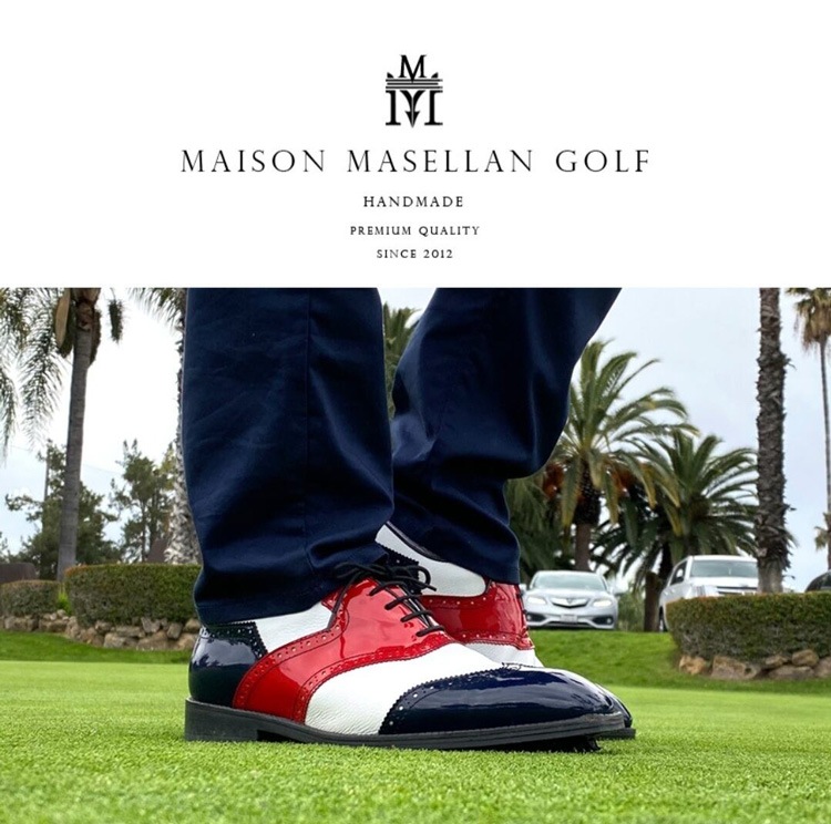 ゴルフシューズ レディース トラディションズ 韓国 ハンドメイド 配色 クラシックシューズ