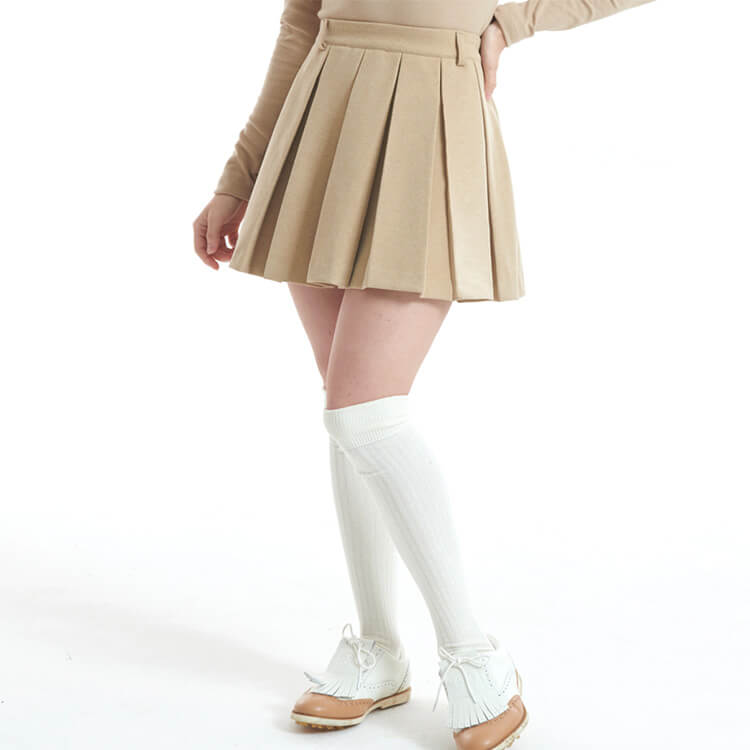 ウール混紡 タックプリーツ Aライン ゴルフスカート | スポーツウエア