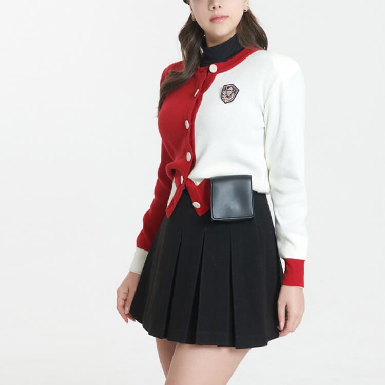 ウール混紡 タックプリーツ Aライン ゴルフスカート | スポーツウエア