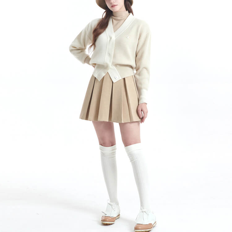 ウール混紡 タックプリーツ Aライン ゴルフスカート | スポーツウエア