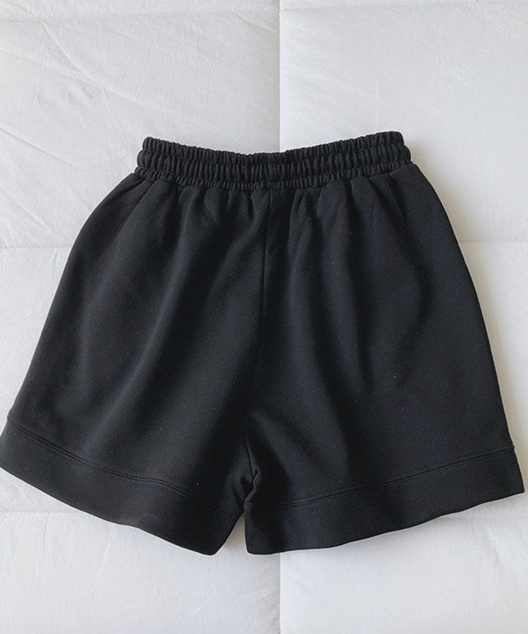 ワンポイント ゆったり ワイド ショートパンツ