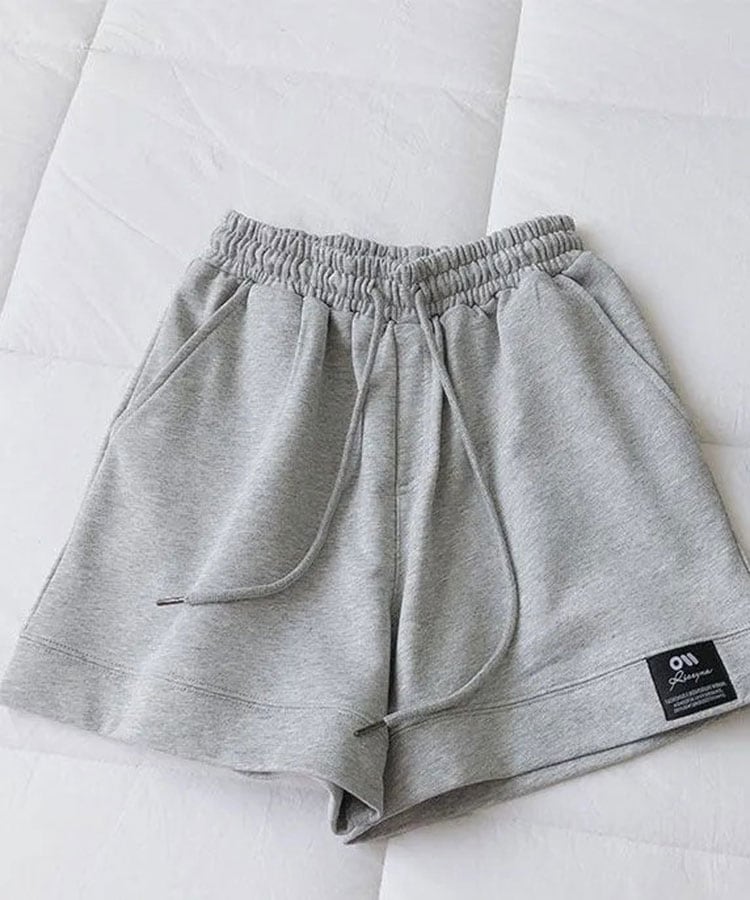 ワンポイント ゆったり ワイド ショートパンツ