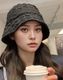 ふわくしゅ 韓国 バケットハット 帽子 レディース