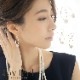 メール便送料無料 韓国デザイン 揺れるピアス シルバー