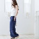 キレイ系ゆったりシルエット リネンワイドパンツ