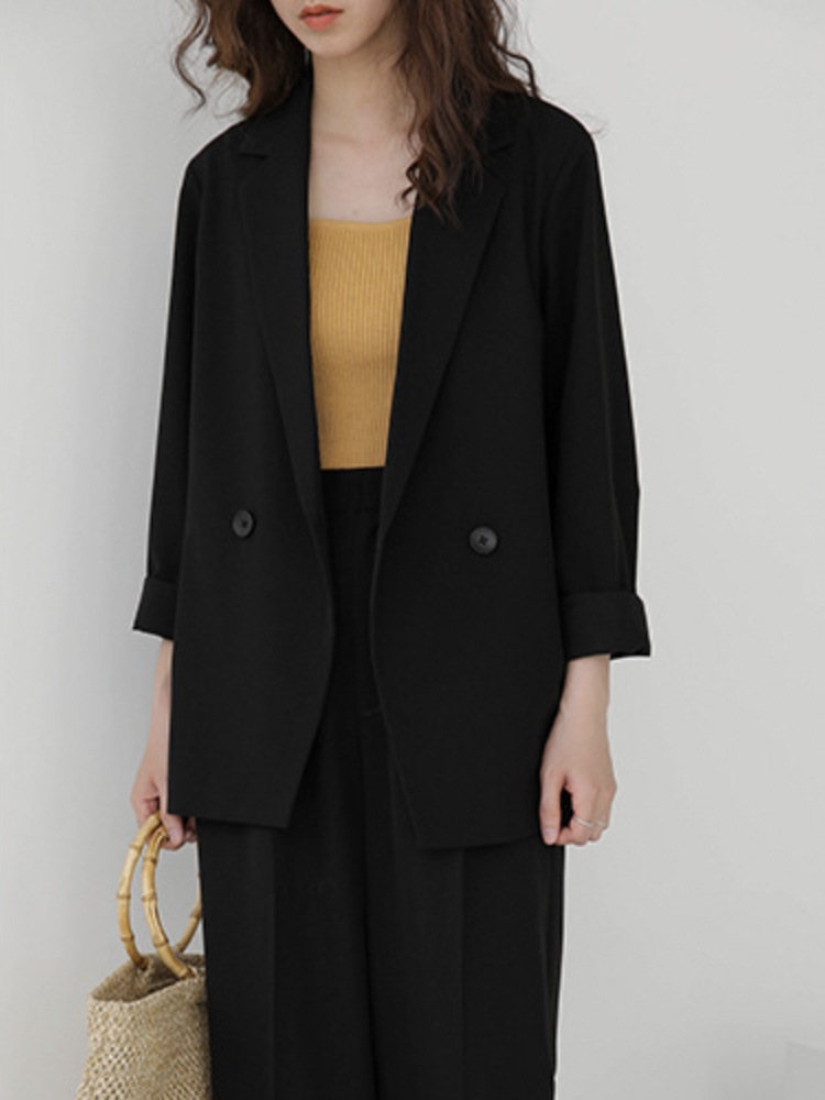 ゆったりカジュアル レトロ パンツスーツ 上下セット