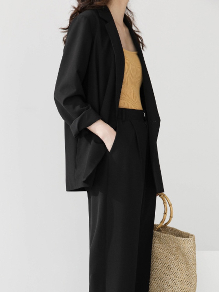 ゆったりカジュアル レトロ パンツスーツ 上下セット