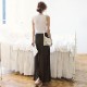 スリット入り Aライン ロング丈 カジュアル スカート