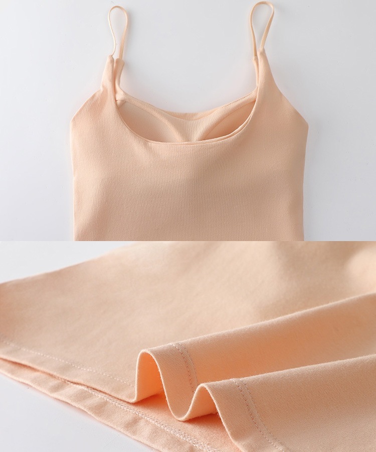 背中見せ インナー カップ付きキャミソール