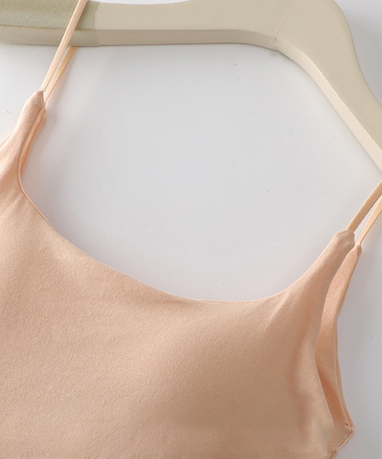 背中見せ インナー カップ付きキャミソール