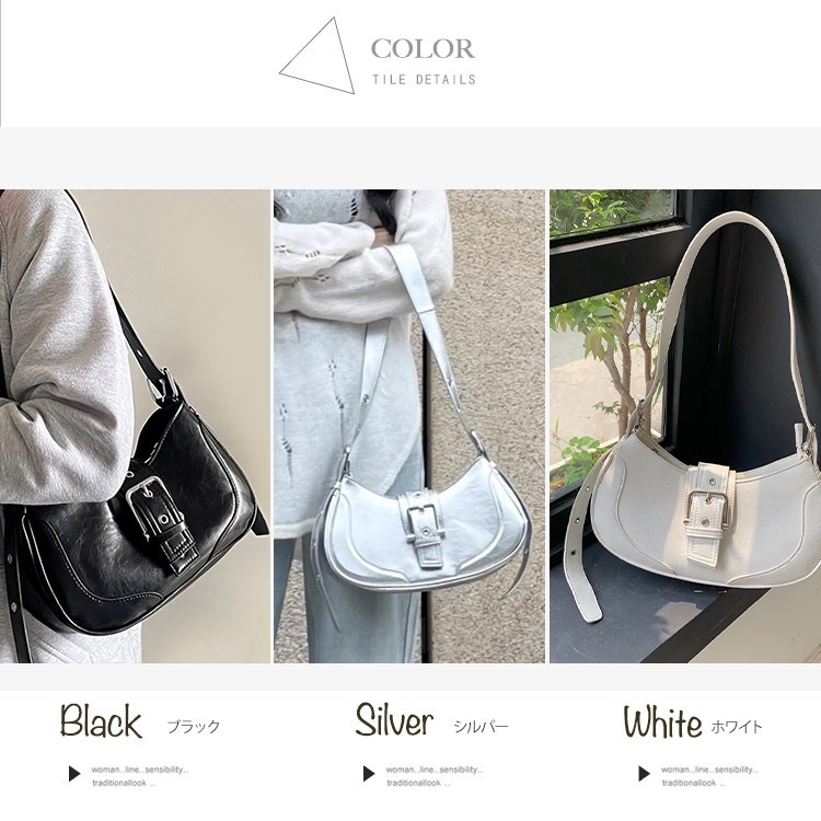 バックル 斜めがけ ミニ ショルダーバッグ