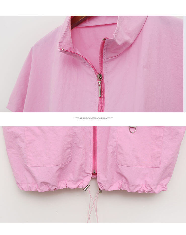 ゴルフ ジップアップ 半袖 ベスト トップス