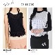 韓国ゴルフ シースルー ノースリーブ トップス