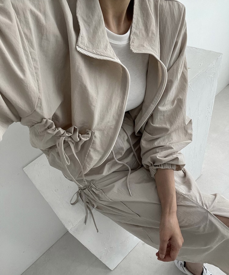 リボン ジャケット カーゴスカート カジュアル セットアップ