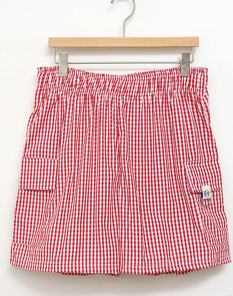 セットアップOK ギンガムチェック ゴルフ ショートパンツ